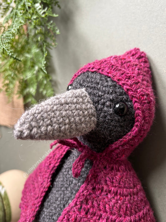 Caroline the Crow Crochet Pattern - digital download PDF pattern (Copy)