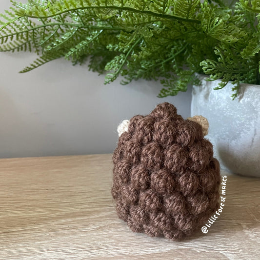 Hedgehog Crochet Pattern: Thistle in Flower Pot (Digital Pattern)