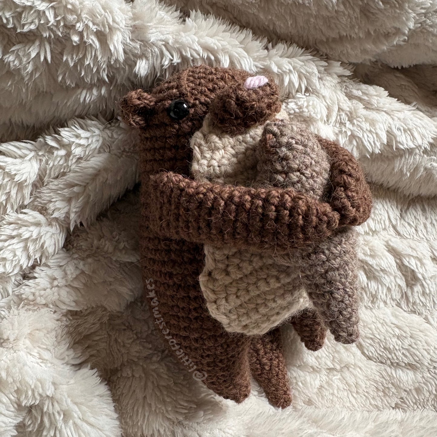 Olivia and Otis the Otters Crochet Plushie Doll Animal Pattern - [DIGITAL PDF] (downloadable file)