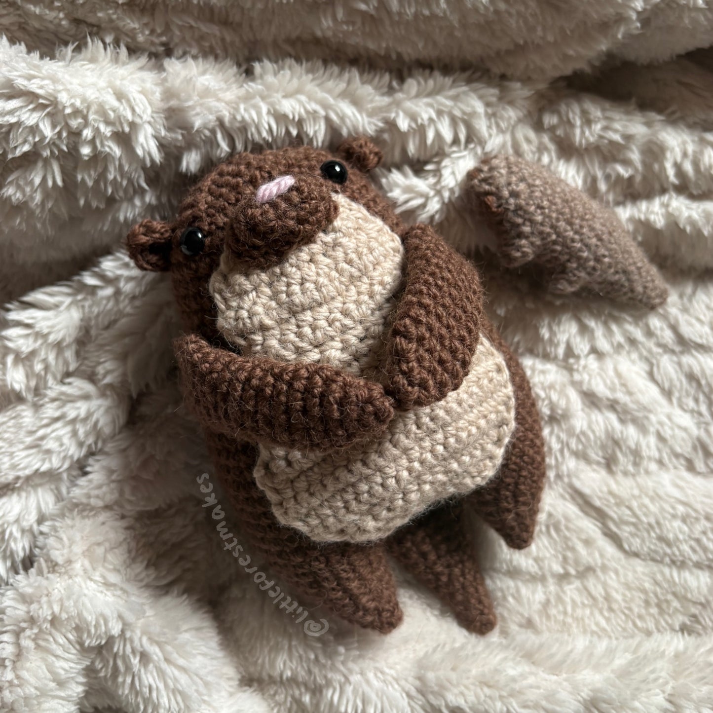 Olivia and Otis the Otters Crochet Plushie Doll Animal Pattern - [DIGITAL PDF] (downloadable file)