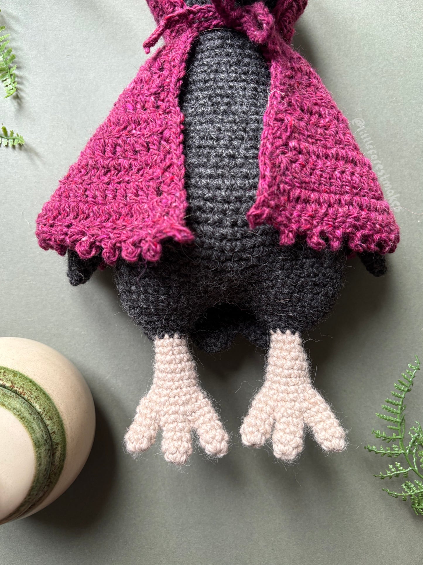 Caroline the Crow Crochet Pattern - digital download PDF pattern (Copy)