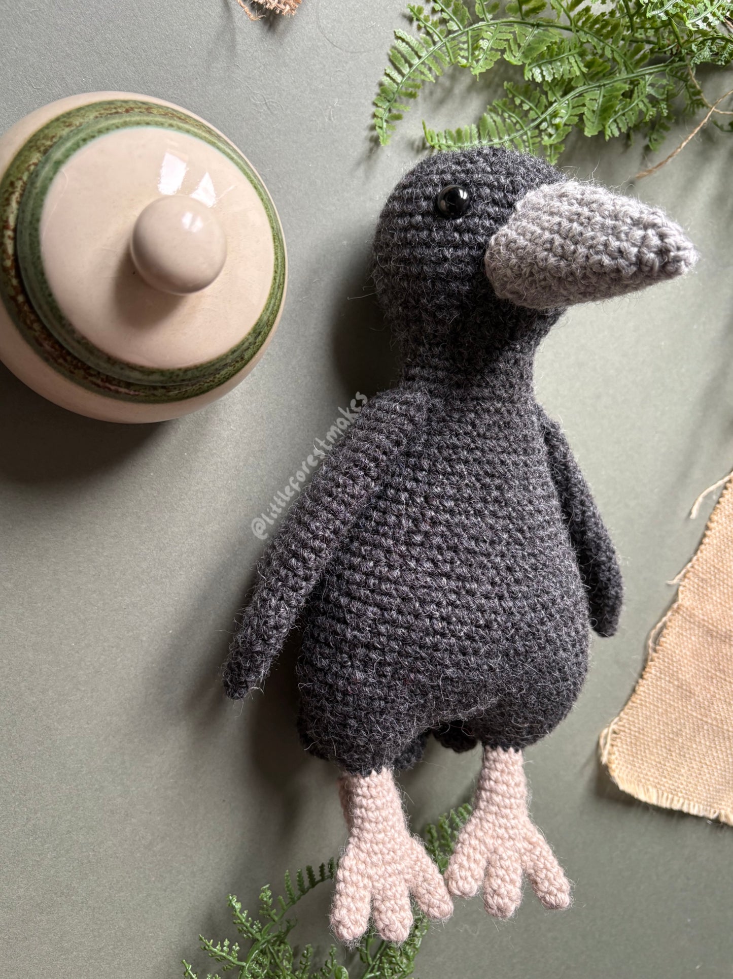 Caroline the Crow Crochet Pattern - digital download PDF pattern (Copy)