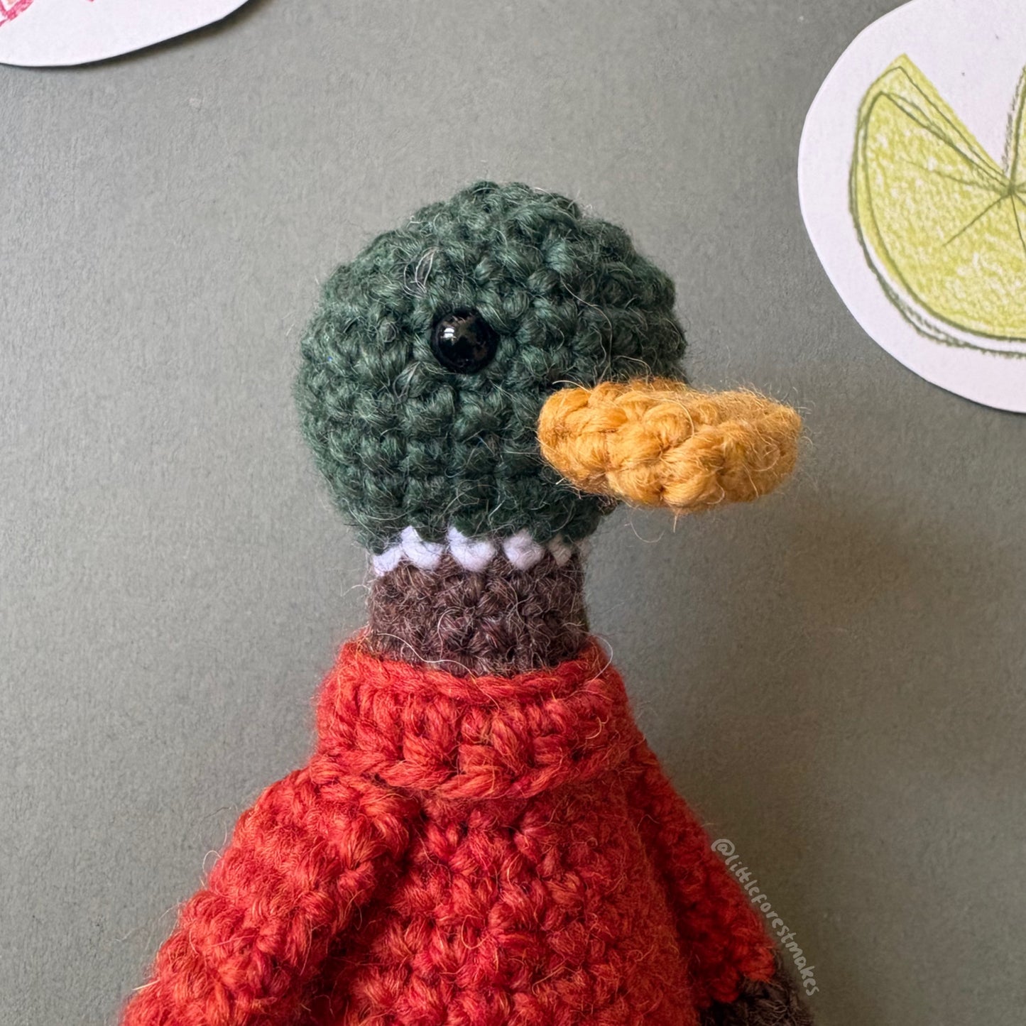 Mickey the Mallard Duck Crochet Pattern - digital download PDF pattern