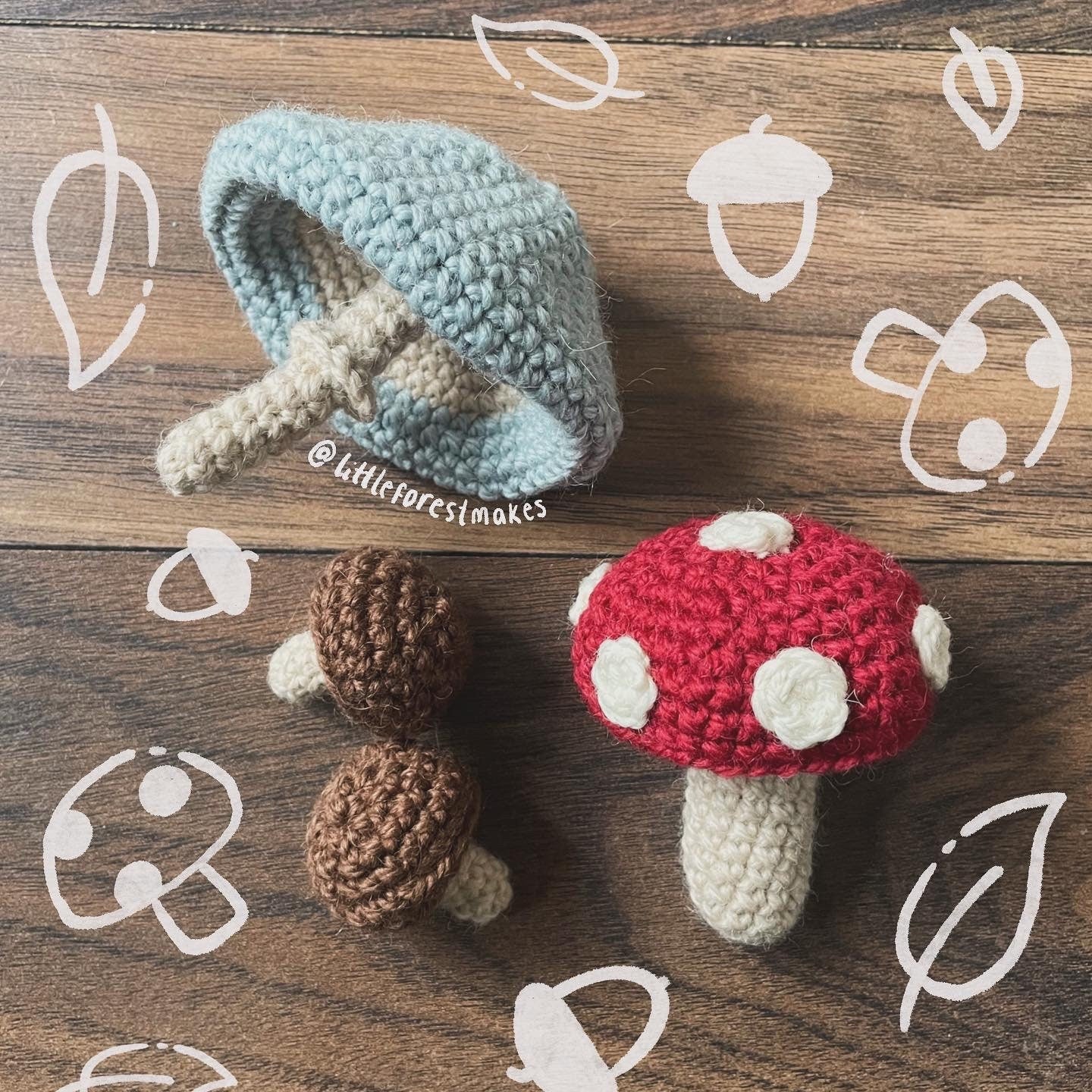 Mushroom Crochet Pattern: Toadstool Home Decor (Digital Pattern)