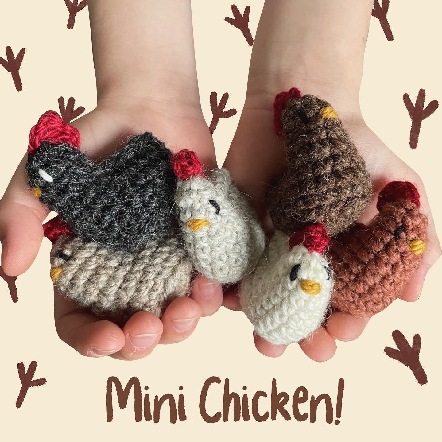 Crochet Chicken & Duck Plushie Pattern: Low Sew Easter Decor (Digital PDF)