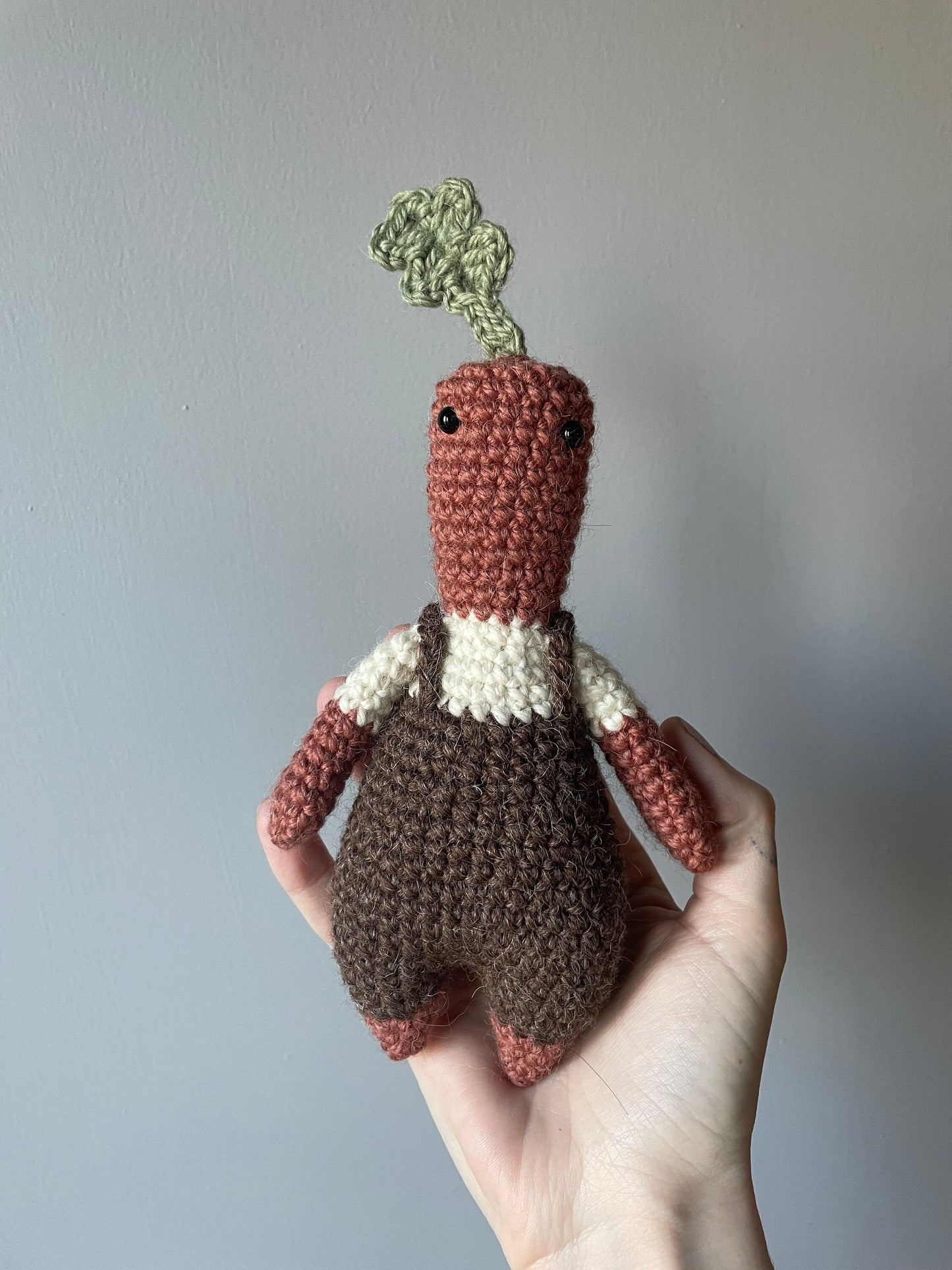 Callum the Carrot Crochet Pattern Cottagecore Crochet Plant Doll Plushie [DIGITAL PDF] (Downloadable File)