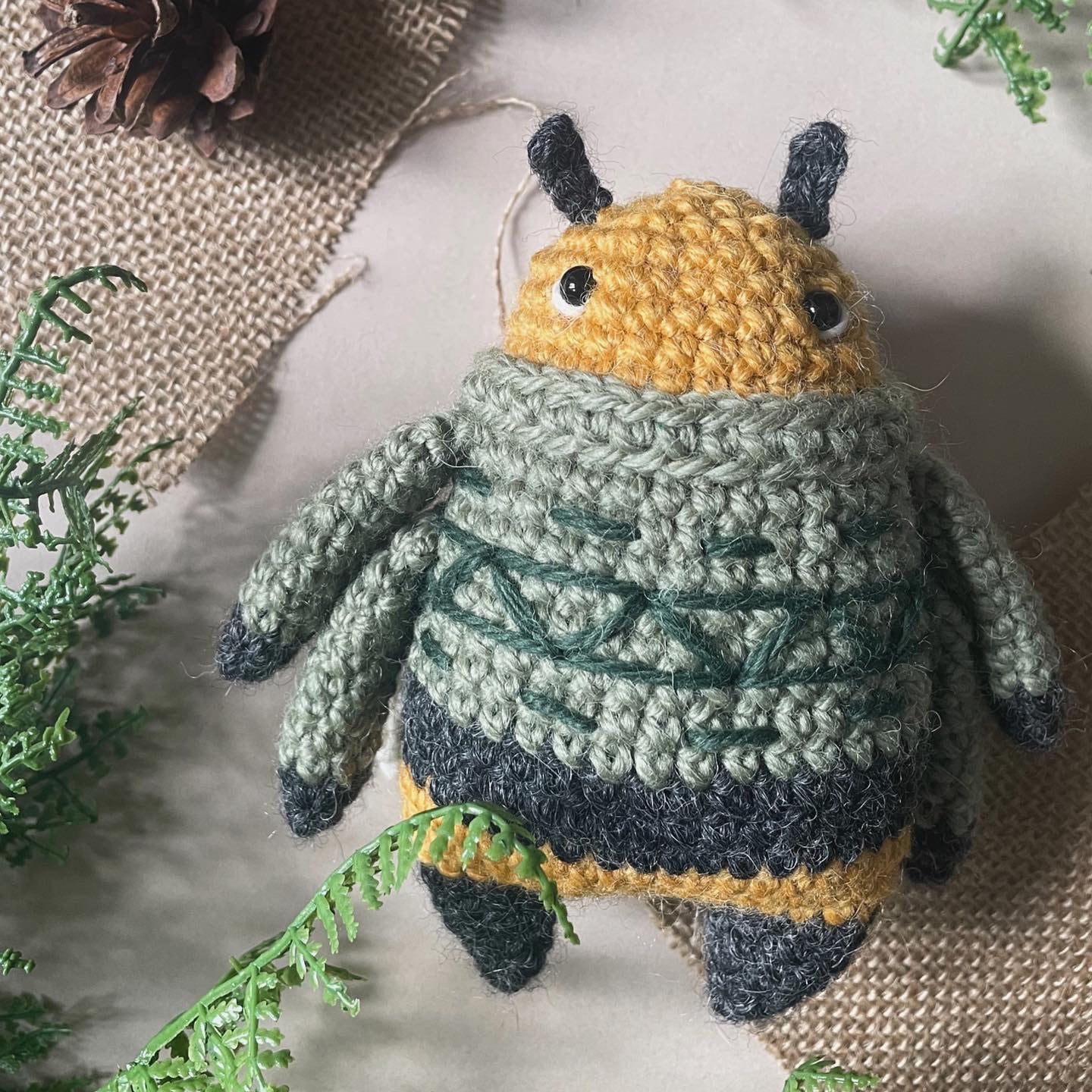 Bonnie the Bee Crochet Plushie Doll Pattern: Bug Mods Base (Digital PDF)