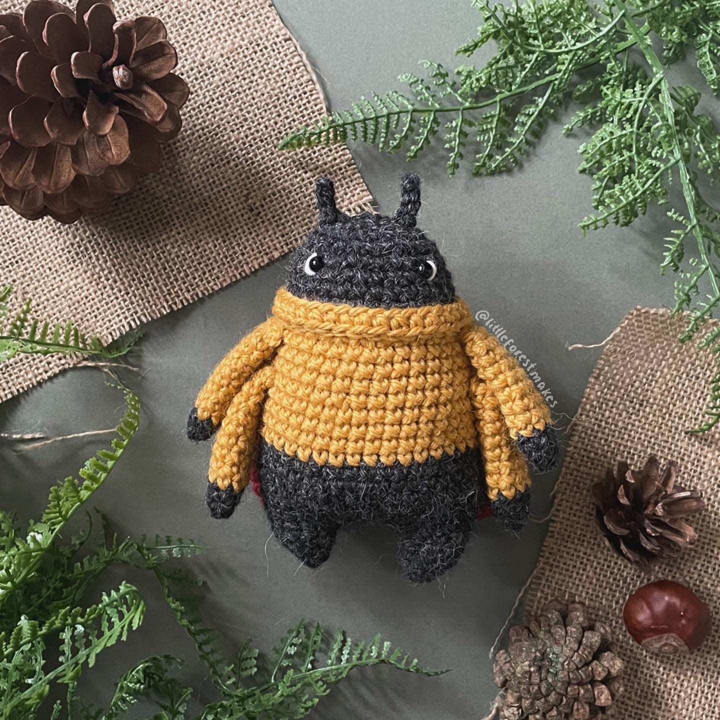 Bug Friend Crochet Pattern Mods: Moth, Butterfly, Dragonfly, Ladybug (Digital PDF)