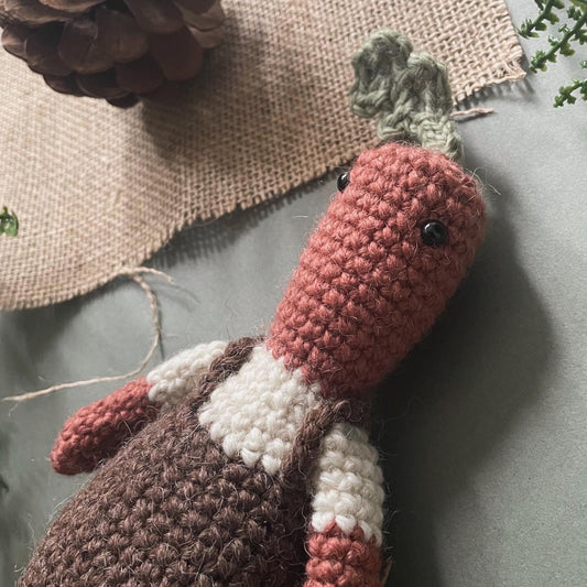 Callum the Carrot Crochet Pattern Cottagecore Crochet Plant Doll Plushie [DIGITAL PDF] (Downloadable File)