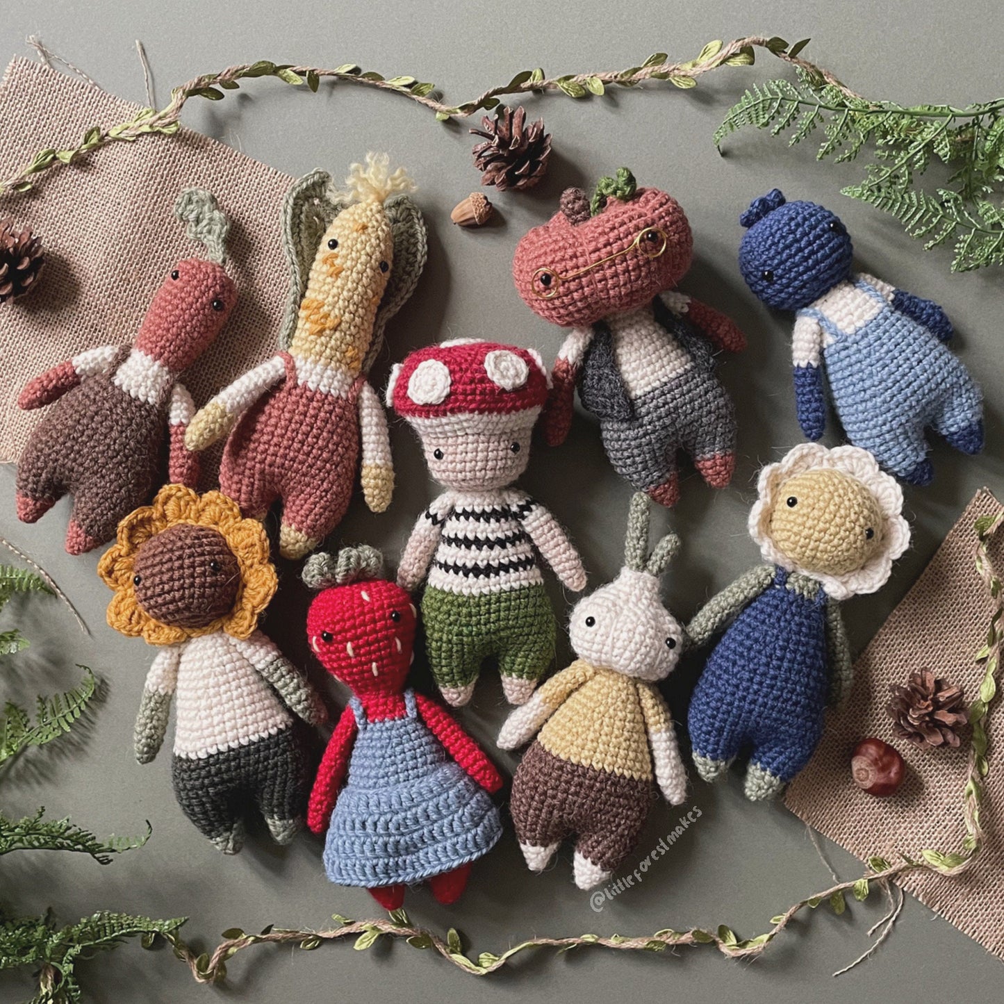 Crochet Plushie Patterns: Fruit and Veg Amigurumi Bundle (Digital PDF)
