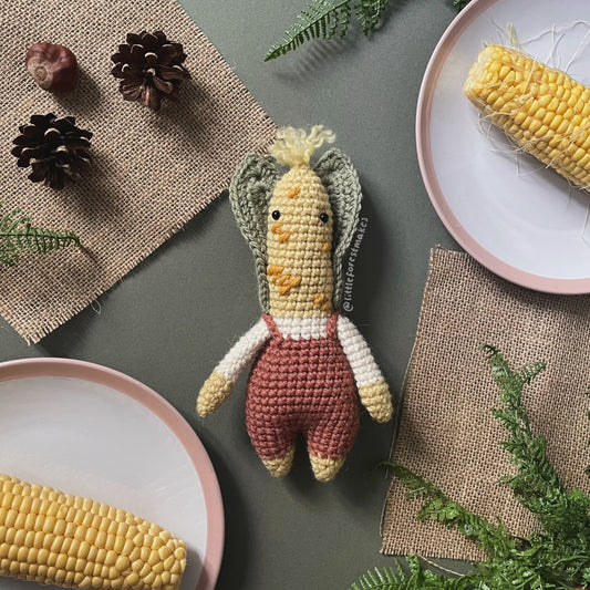 Christopher the Corn Vegetable Plushie Pattern [DIGITAL PDF] (Downloadable File)