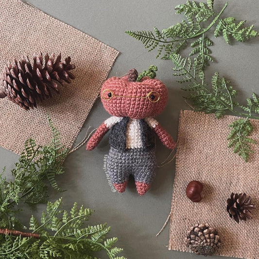 Crochet Patrick the Pumpkin Amigurumi Doll Halloween Plushie Pattern [DIGITAL PATTERN ONLY] [Downloadable File]
