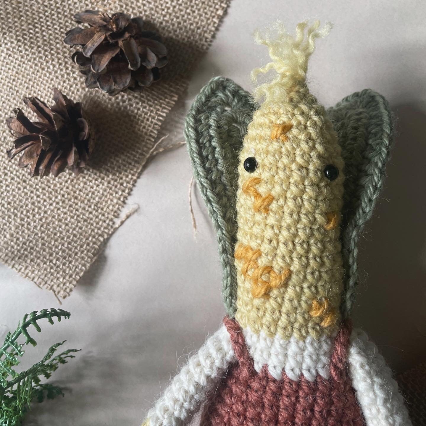 Christopher the Corn Vegetable Plushie Pattern [DIGITAL PDF] (Downloadable File)