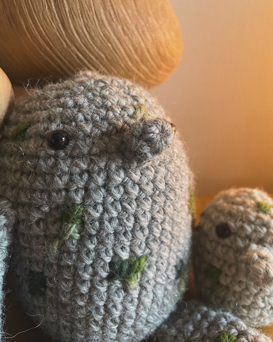 Mama Troll and Baby Crochet Plushie Pattern [DIGITAL PDF] (Downloadable File)