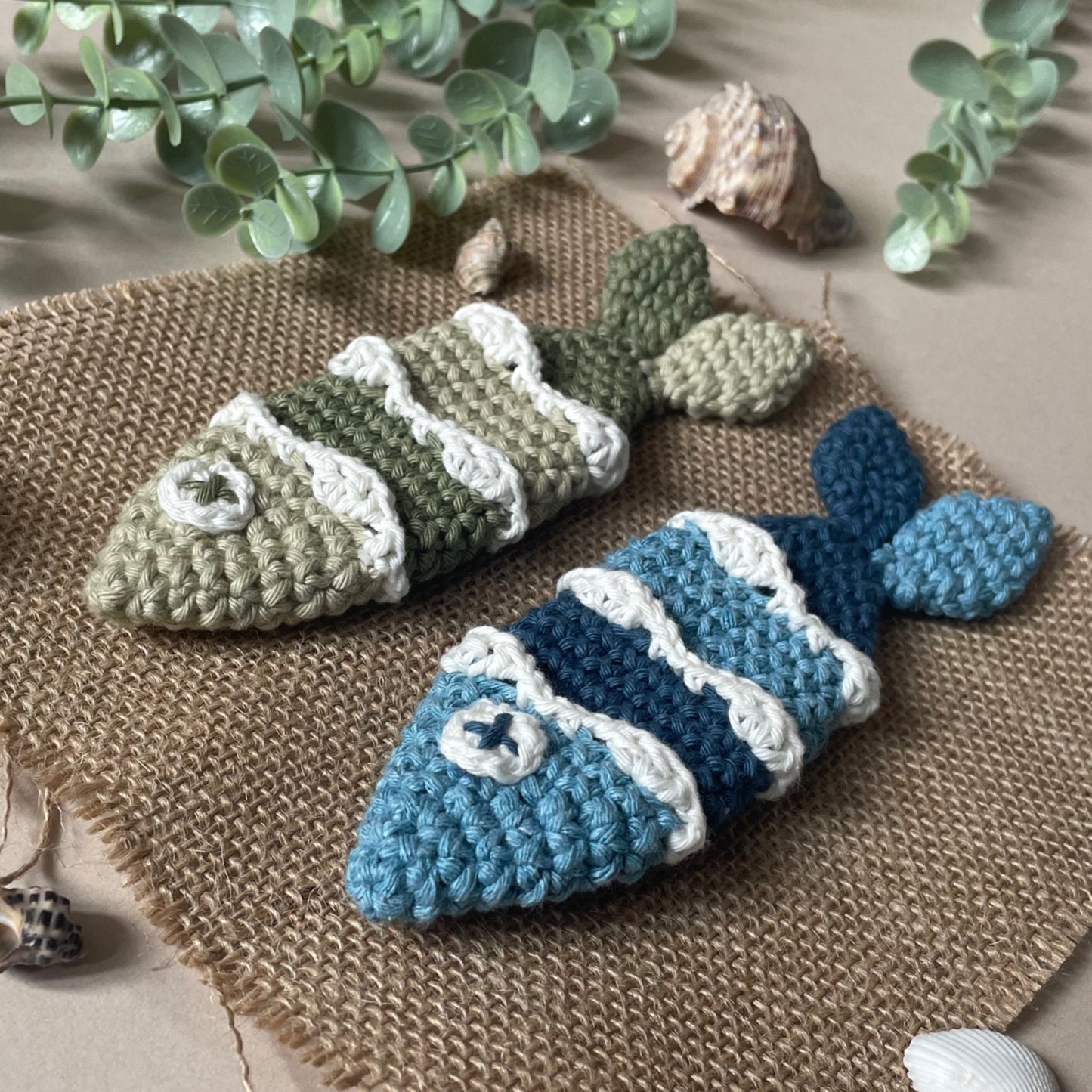 Little Fishy Crochet Fish Cat Toy Pattern [DIGITAL PDF] (Downloadable File)