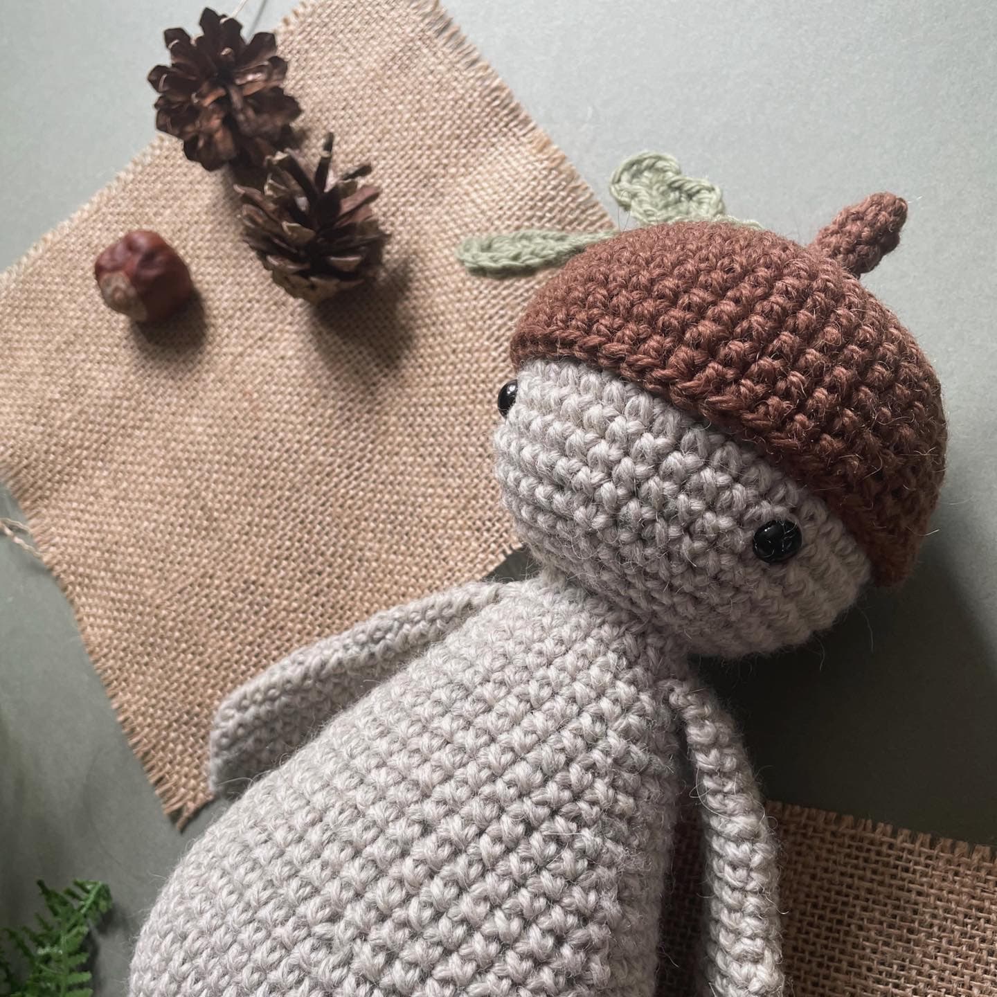 Sprout the Forest Sprite Acorn Crochet Plushie Doll Pattern - [DIGITAL PDF] (Downloadable File)