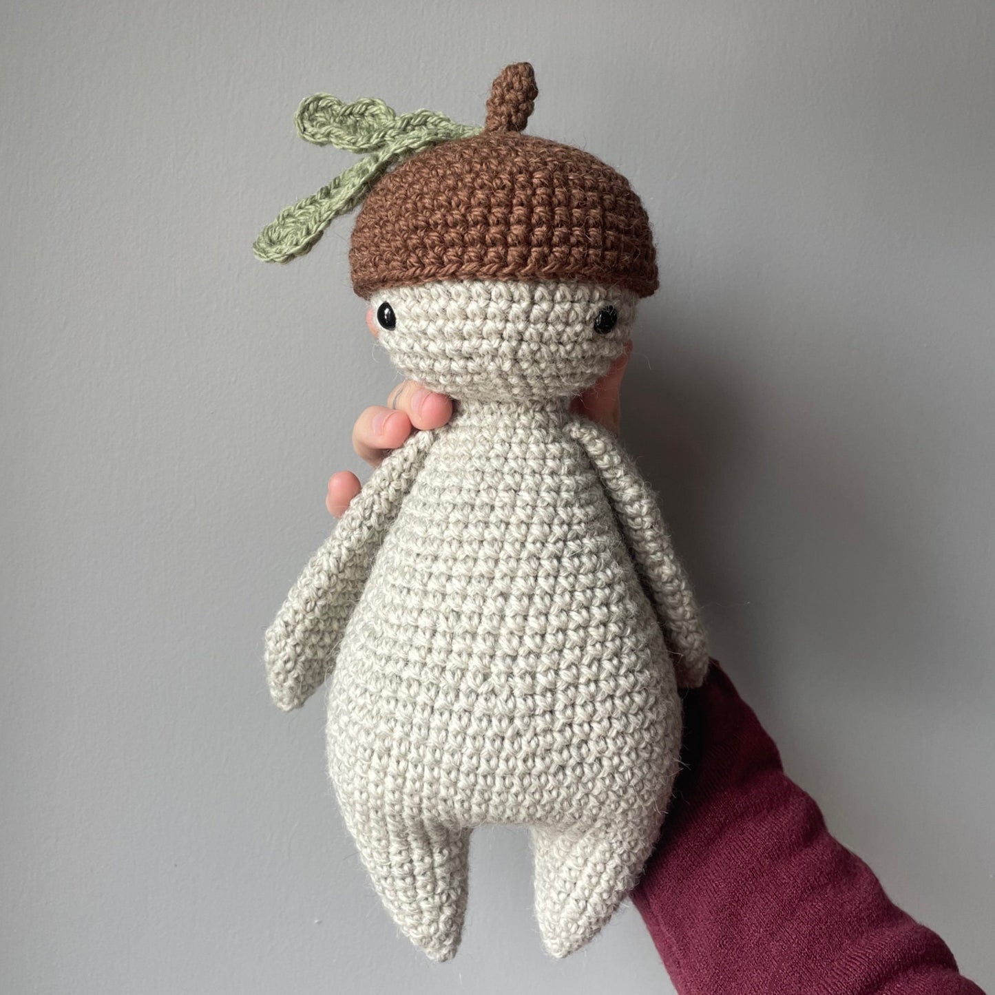 Sprout the Forest Sprite Acorn Crochet Plushie Doll Pattern - [DIGITAL PDF] (Downloadable File)