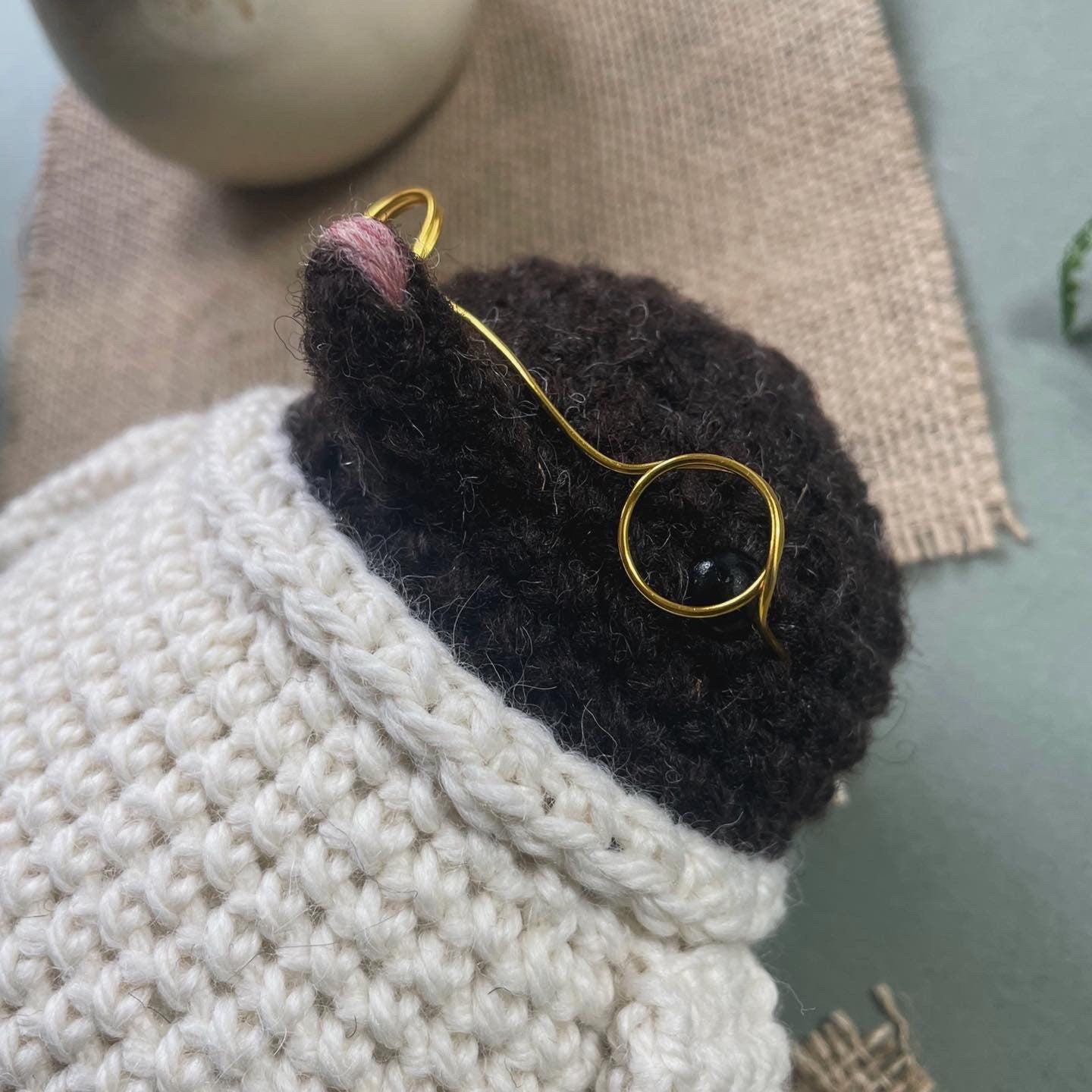 Maurice the Mole Crochet Plushie Doll Animal Pattern - [DIGITAL PDF] (Downloadable File)