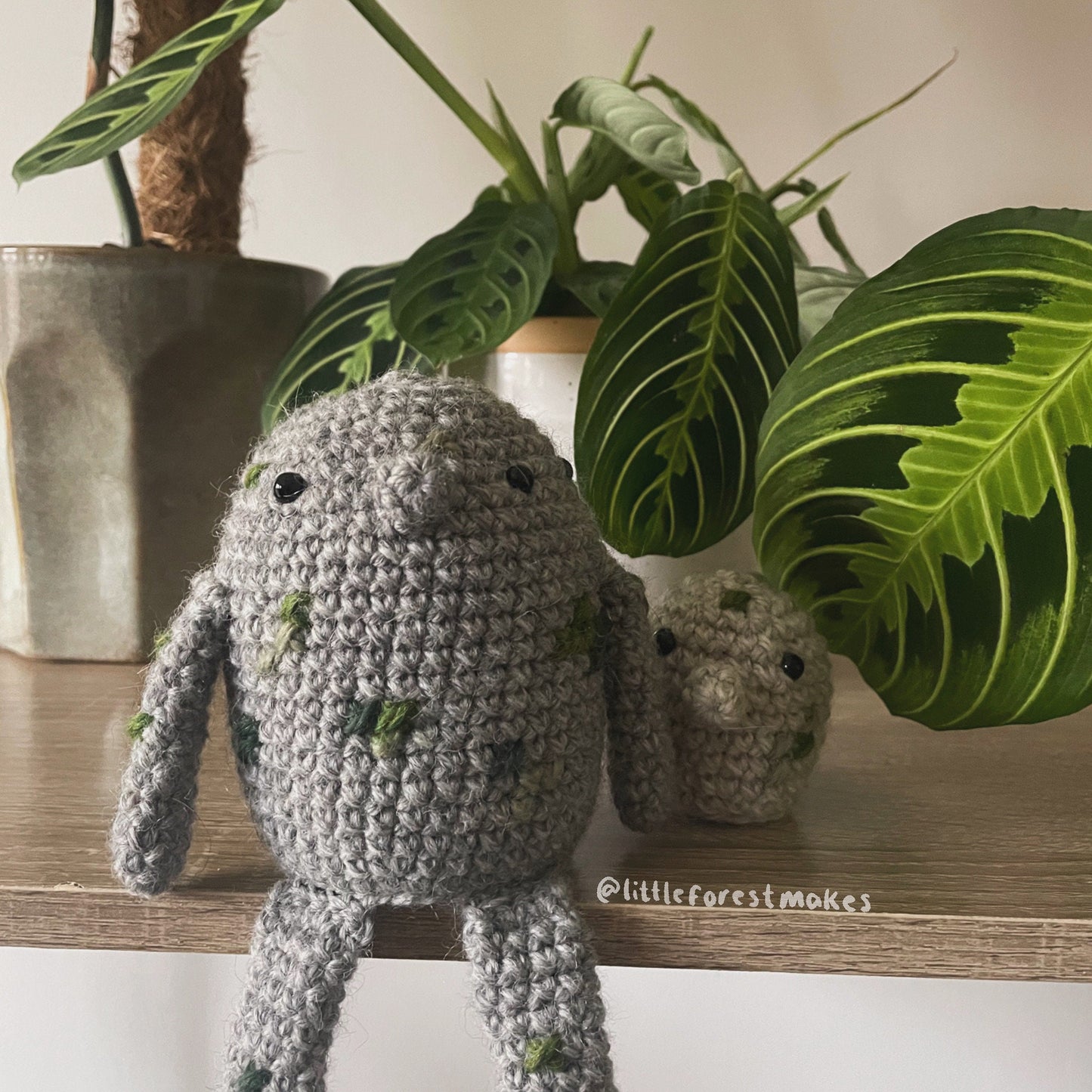 Mama Troll and Baby Crochet Plushie Pattern [DIGITAL PDF] (Downloadable File)