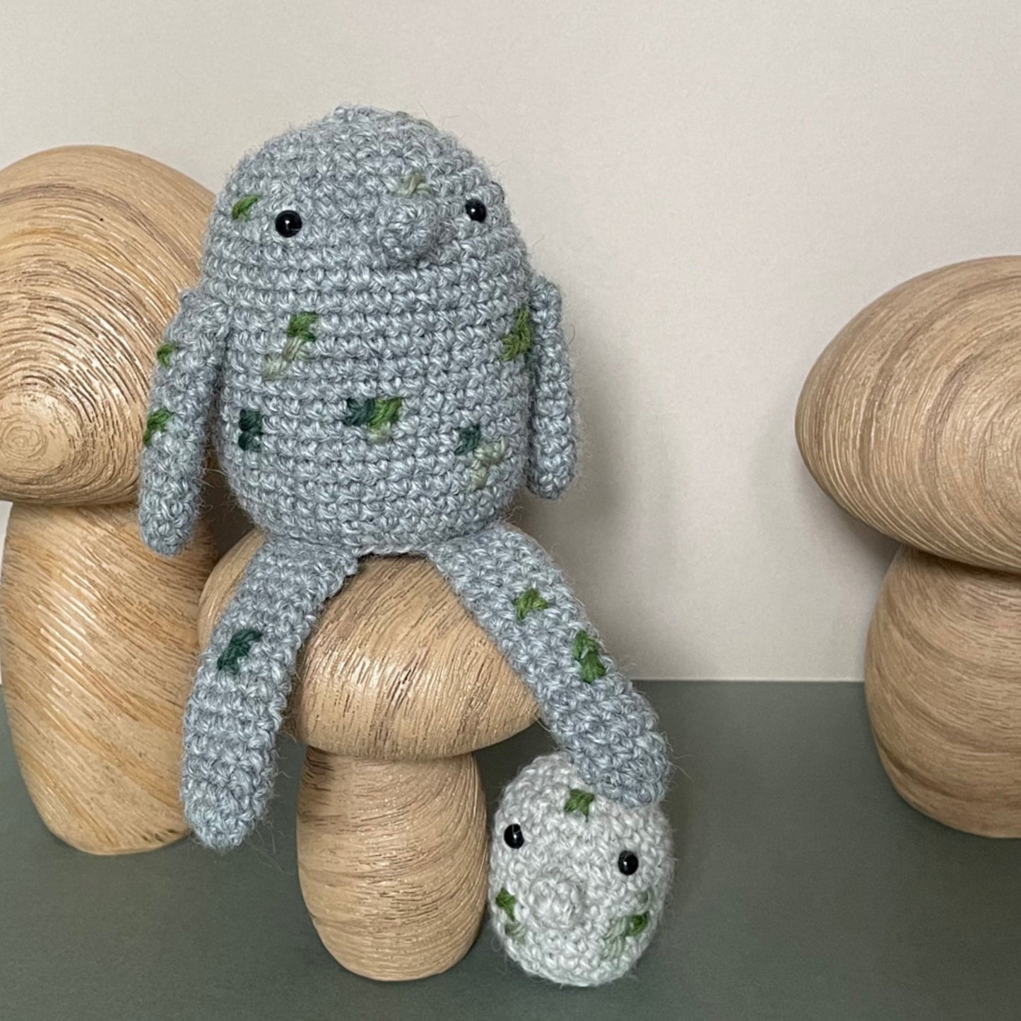 Mama Troll and Baby Crochet Plushie Pattern [DIGITAL PDF] (Downloadable File)