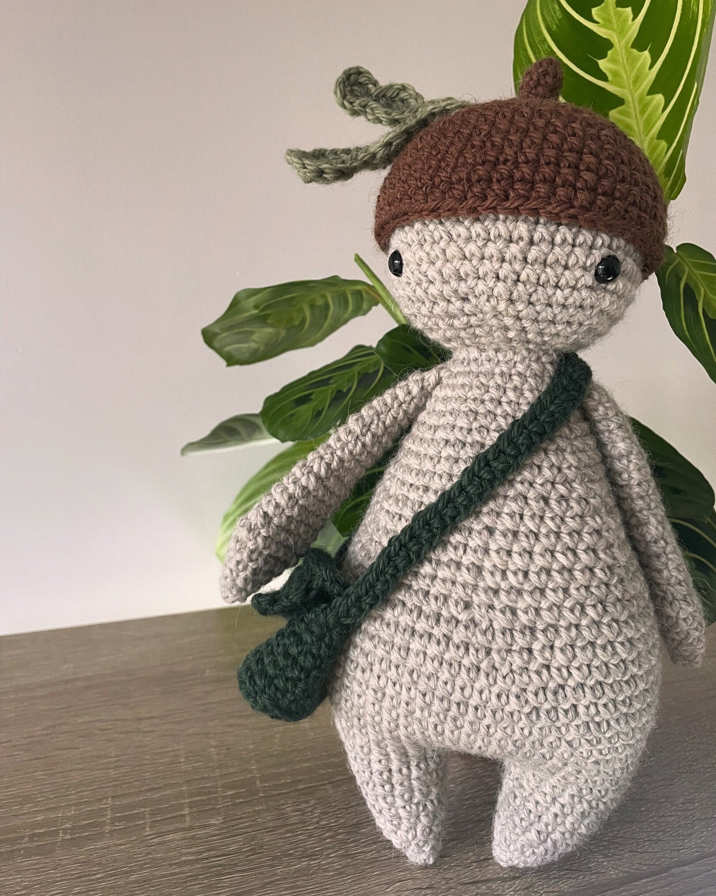 Sprout the Forest Sprite Acorn Crochet Plushie Doll Pattern - [DIGITAL PDF] (Downloadable File)