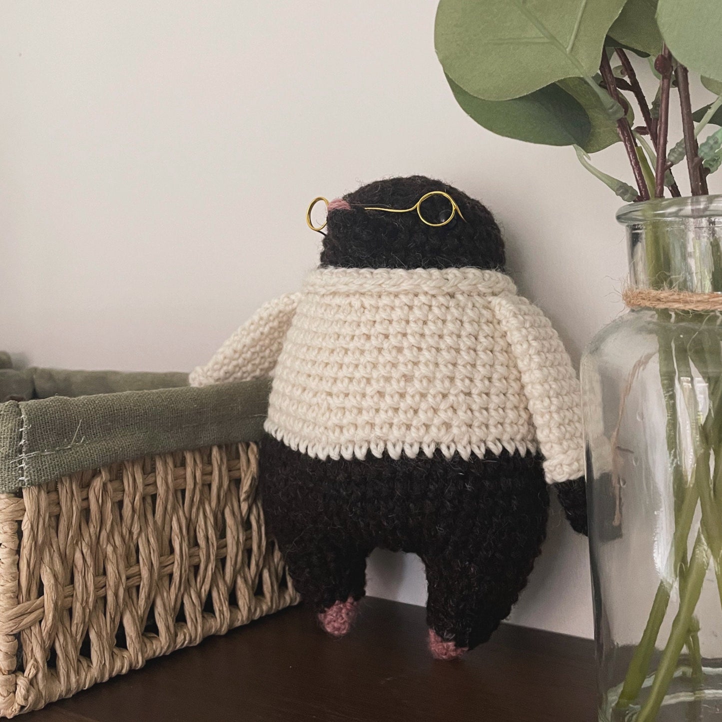 Maurice the Mole Crochet Plushie Doll Animal Pattern - [DIGITAL PDF] (Downloadable File)