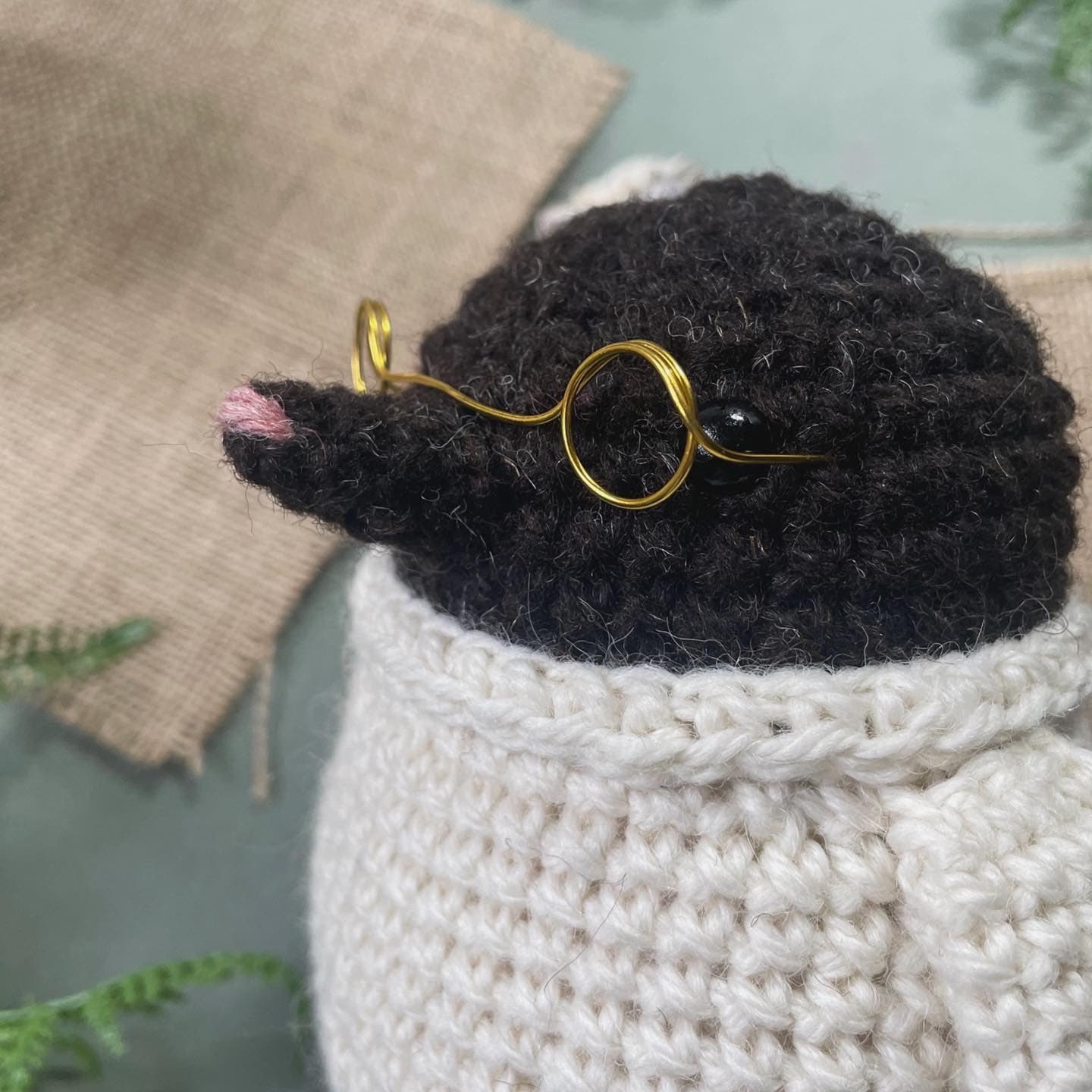 Maurice the Mole Crochet Plushie Doll Animal Pattern - [DIGITAL PDF] (Downloadable File)