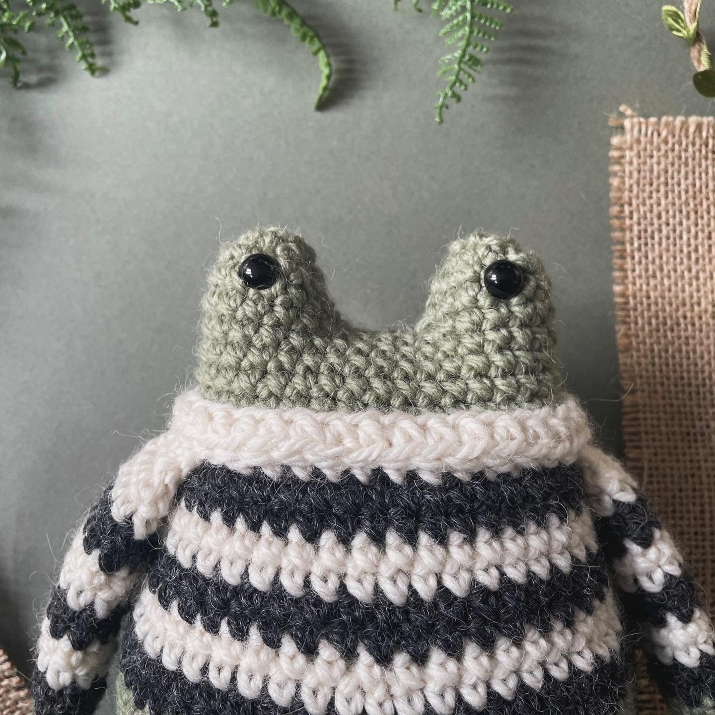 Francois the Frog Crochet Plushie Doll Animal Pattern - [DIGITAL PDF] (Downloadable File)