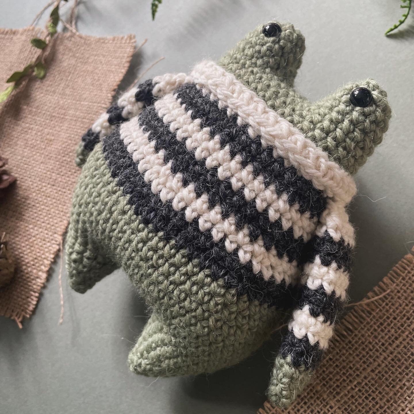 Francois the Frog Crochet Plushie Doll Animal Pattern - [DIGITAL PDF] (Downloadable File)