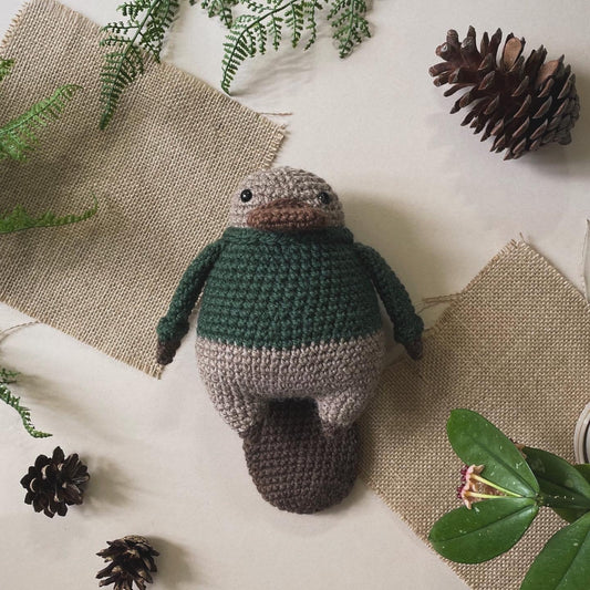 Paxton the Platypus Crochet Plushie Doll Animal Pattern - [DIGITAL PDF] (Downloadable File)