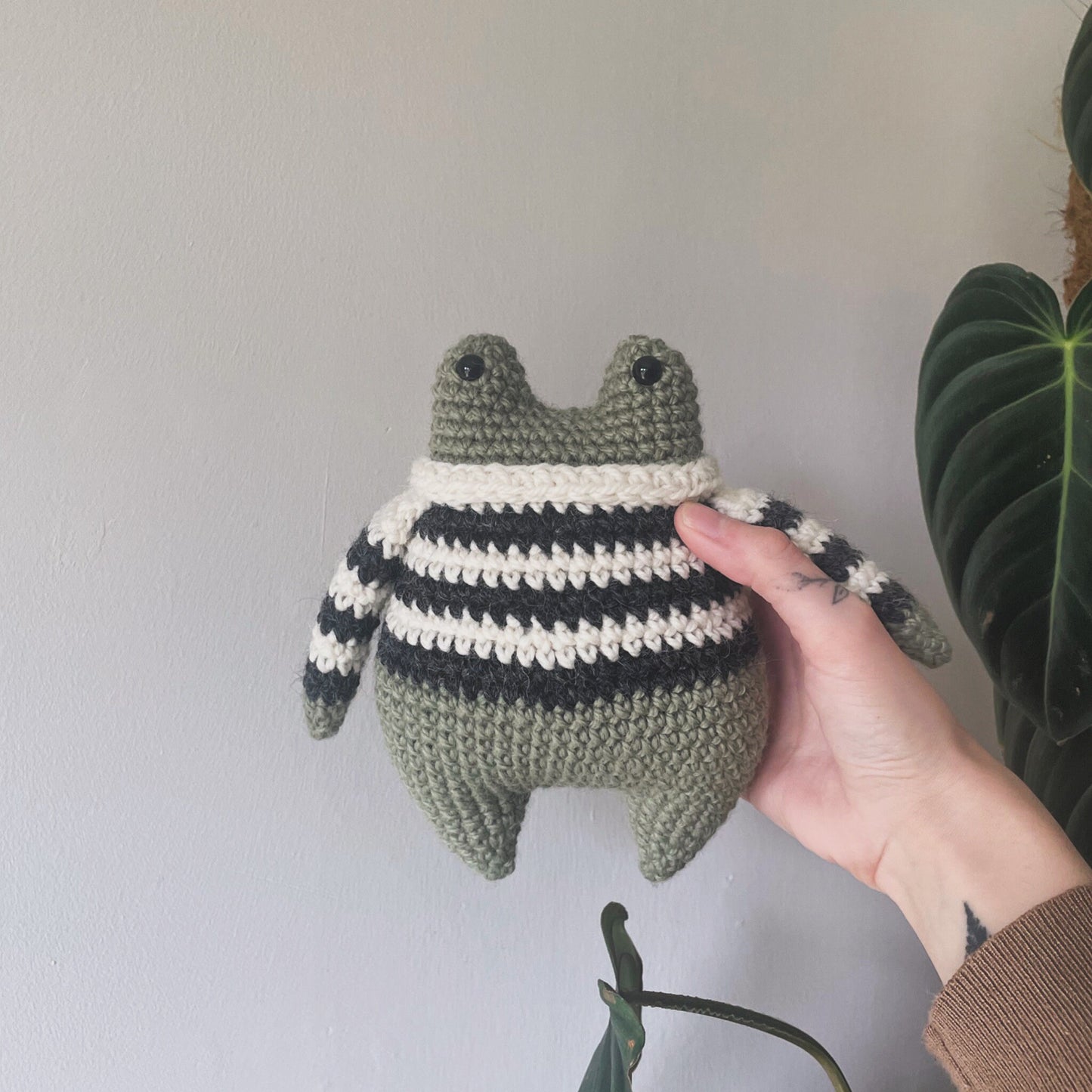 Francois the Frog Crochet Plushie Doll Animal Pattern - [DIGITAL PDF] (Downloadable File)