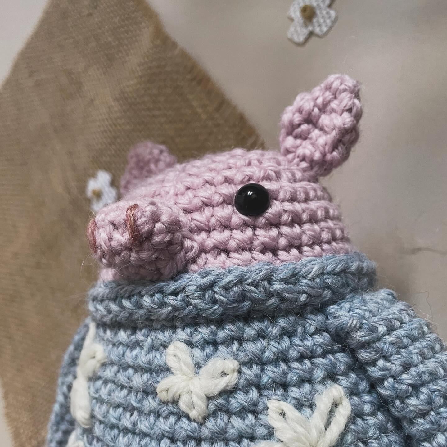 Pansy the Pig Crochet Plushie Doll Animal Pattern - [DIGITAL PDF] (Downloadable File)