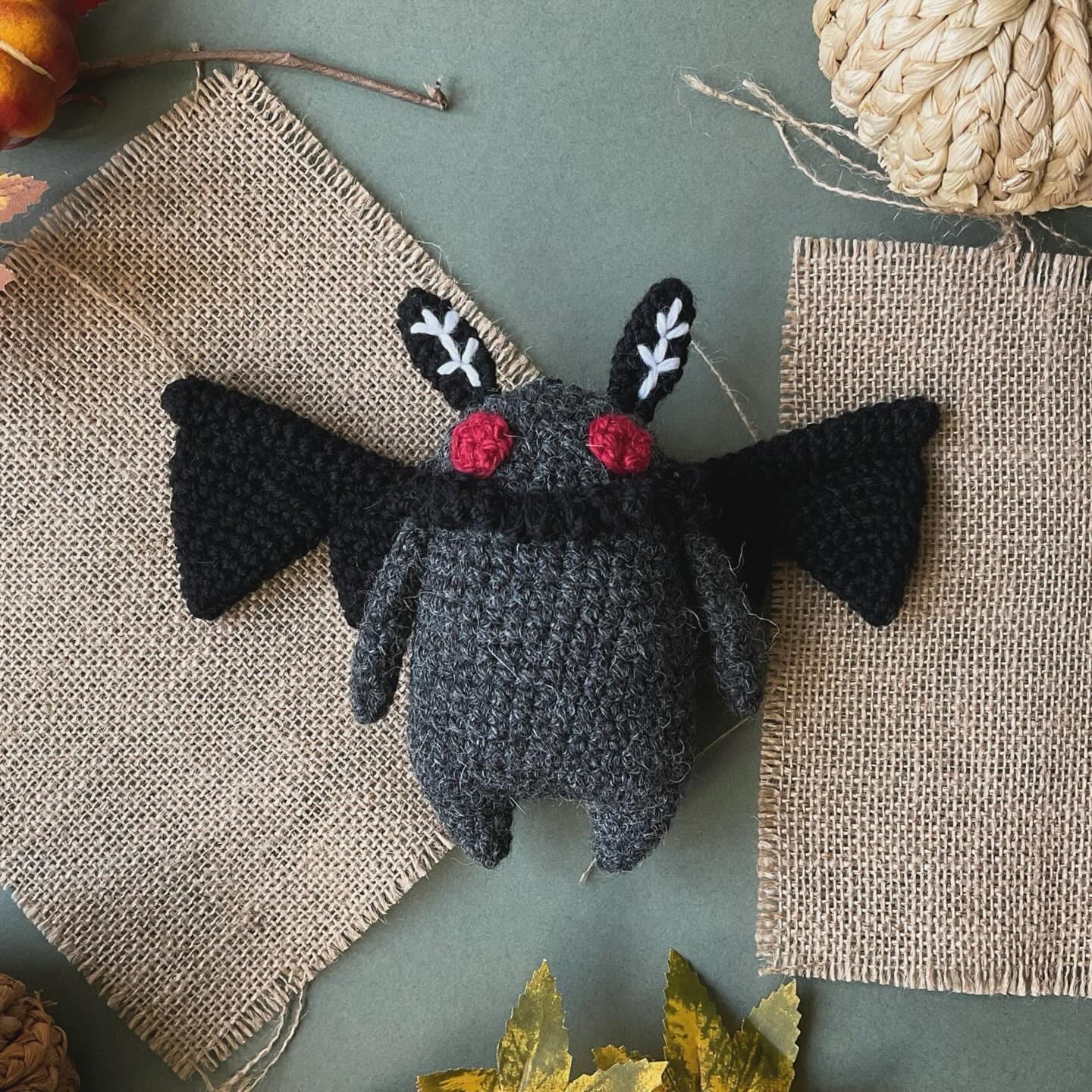 Mothman and Cthulhu Crochet Halloween Plushie Doll Pattern - [DIGITAL PDF] (Downloadable File)