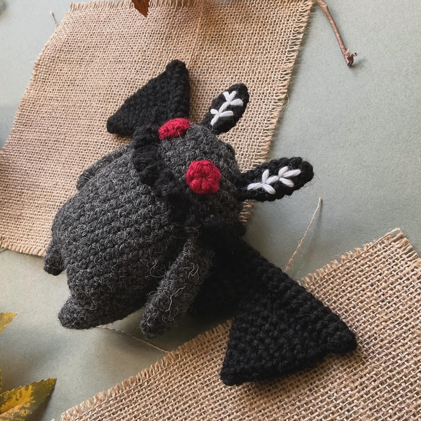 Mothman and Cthulhu Crochet Halloween Plushie Doll Pattern - [DIGITAL PDF] (Downloadable File)