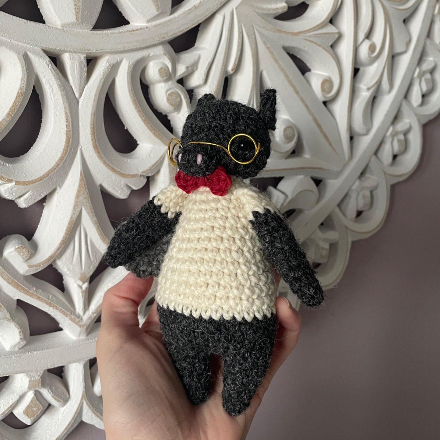 Bowie the Bat Crochet Plushie Doll Animal Pattern - [DIGITAL PDF] (Downloadable File)