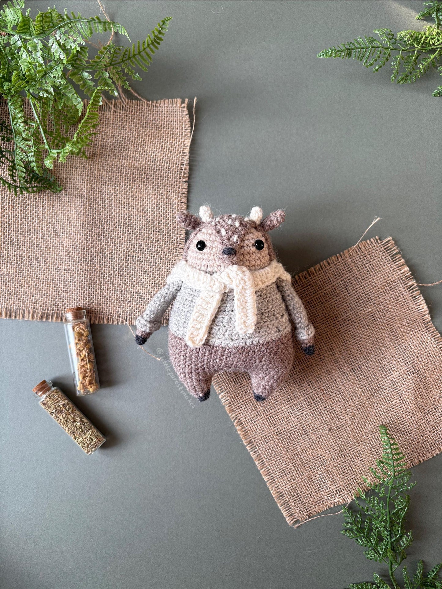 Daphne the Deer Crochet Plushie Doll Animal Pattern - [DIGITAL PDF] (Downloadable File)