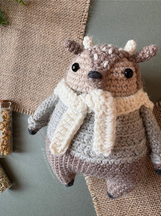 Daphne the Deer Crochet Plushie Doll Animal Pattern - [DIGITAL PDF] (Downloadable File)