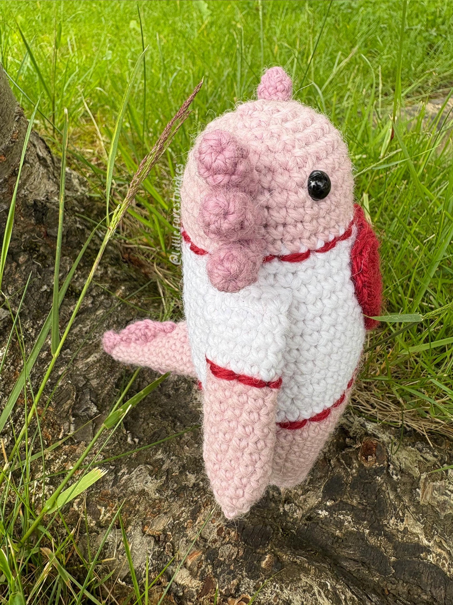 Andy the Axolotl Crochet Plushie Doll Animal Pattern - [DIGITAL PDF] (Downloadable File)