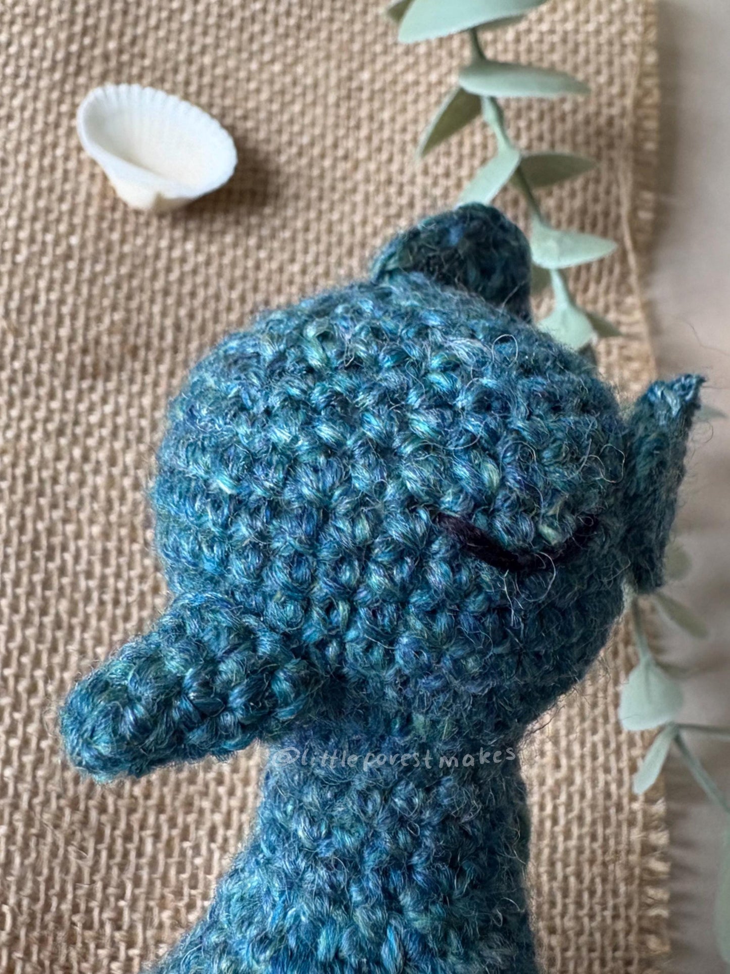 Sara the Seahorse Low Sew Crochet Plushie Doll Animal Pattern - [DIGITAL PDF] (Downloadable File)