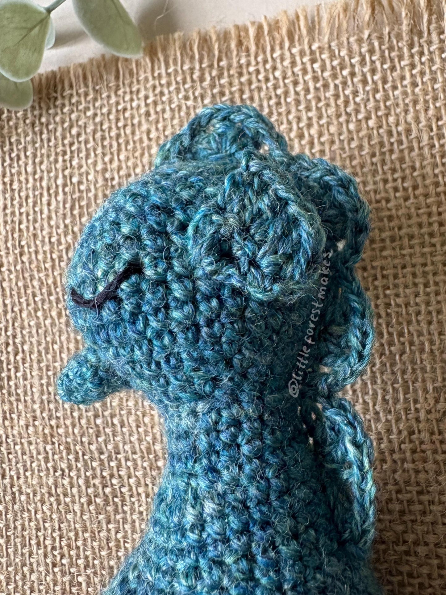 Sara the Seahorse Low Sew Crochet Plushie Doll Animal Pattern - [DIGITAL PDF] (Downloadable File)