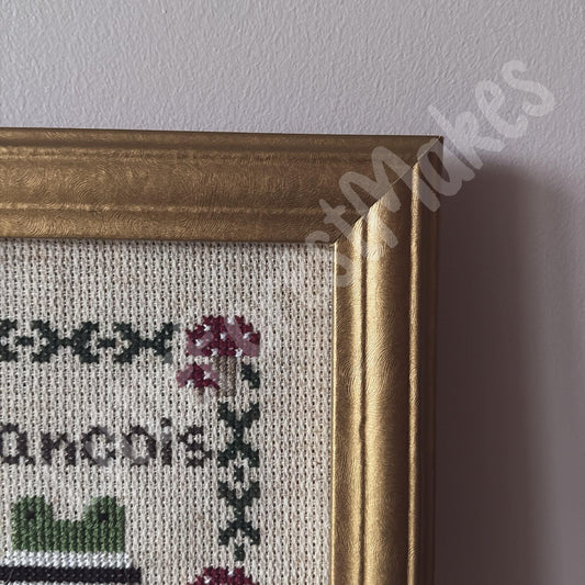 Mini Francois the Frog Cross Stitch Pattern Craft Sewing Needlework [Digital Download] [PDF]