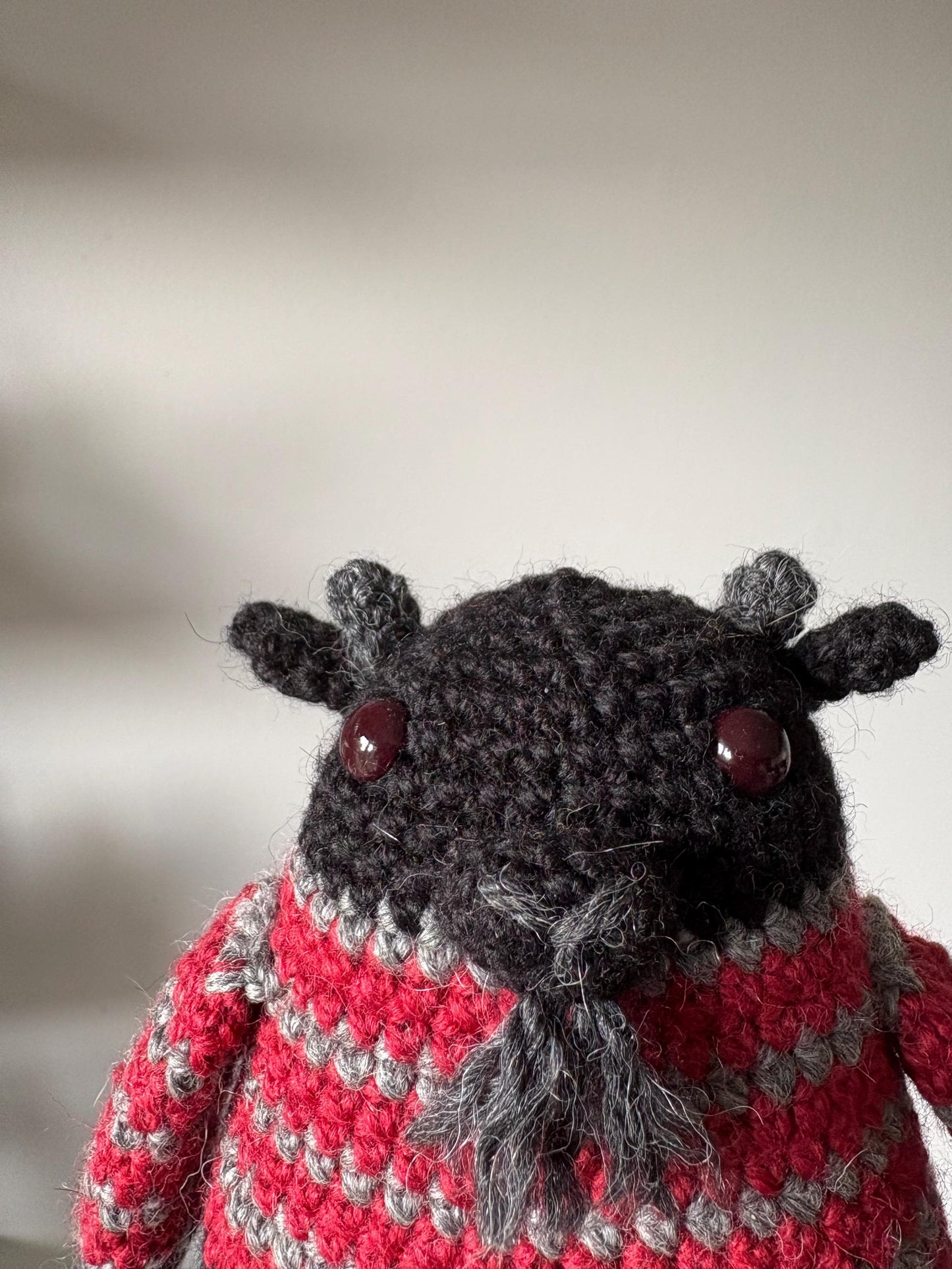 Grim the Goat Crochet Halloween Plushie Doll Animal Pattern - [DIGITAL PDF] (Downloadable File)