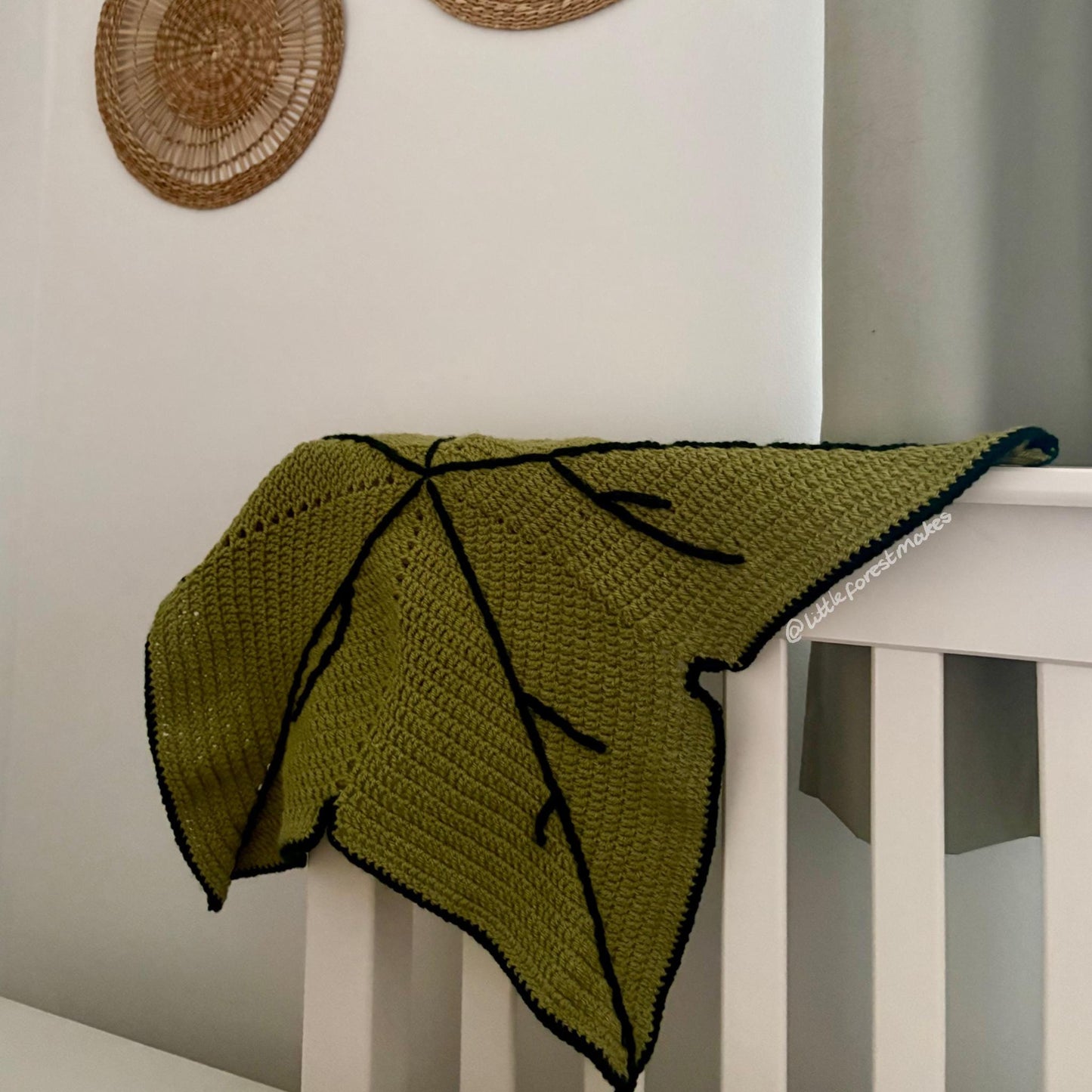 Fallen Leaf Baby Blanket Pattern - [DIGITAL PDF] (Downloadable File)