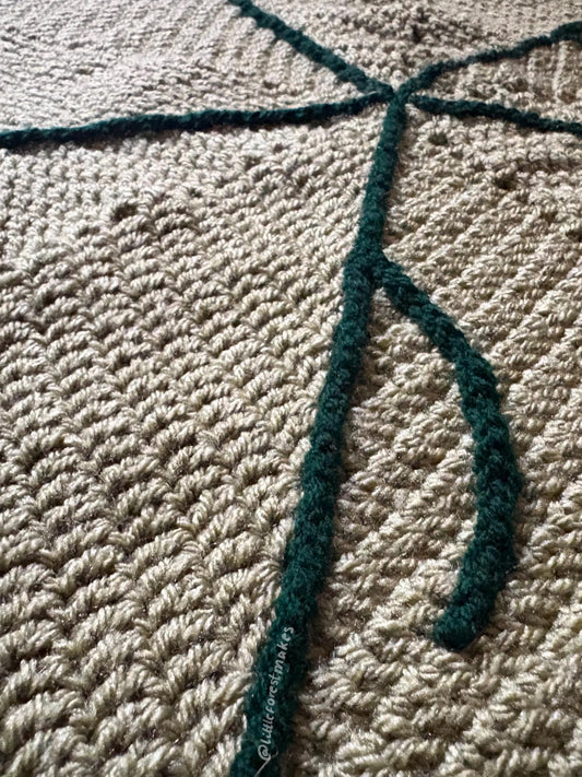 Fallen Leaf Baby Blanket Pattern - [DIGITAL PDF] (Downloadable File)